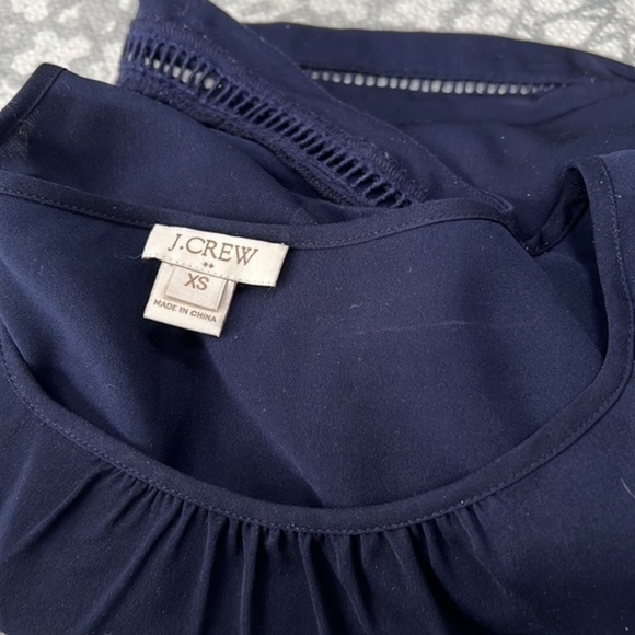 Jcrew Factory Blouse navy XS - Picture 2 of 4